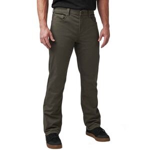 5.11 Tactical Men 34x34 (FITS 34x32) Defender Straight Fit Work Pants Army Green
